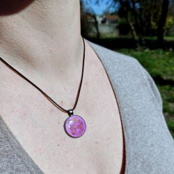 Collier fleur de Gypsophile, Carotte et Poacée - Nirisaya