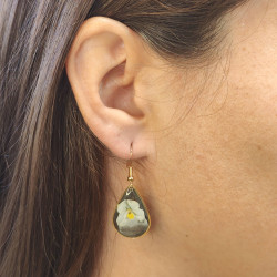 Boucles d’oreilles fleur de pensée – Nirisaya