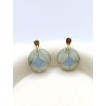 Boucles d’oreilles fleur de nigelle – Nirisaya