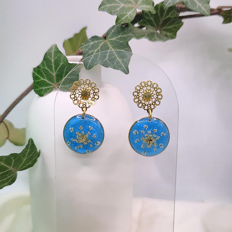 Boucles d’oreilles fleur de Carotte – Nirisaya