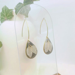 Boucles d’oreilles fleur de Nigelle – Nirisaya