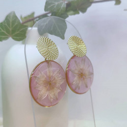 Boucles d’oreilles fleur de Nigelle – Nirisaya