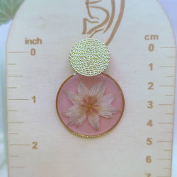 Boucles d’oreilles fleur de Nigelle – Nirisaya