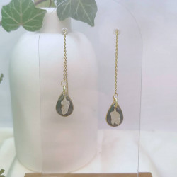 Boucles d’oreilles fleur de Nigelle – Nirisaya