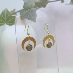 Boucles d’oreilles fleur de Gypsophile – Nirisaya