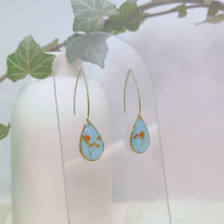 Boucles d’oreilles fleur de Gypsophile – Nirisaya