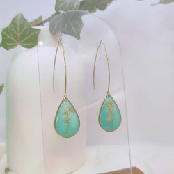 Boucles d’oreilles fleur de Gypsophile – Nirisaya