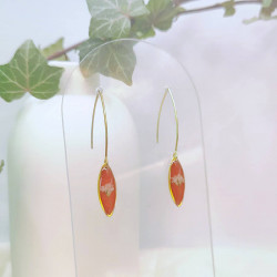 Boucles d’oreilles fleur de Gypsophile – Nirisaya