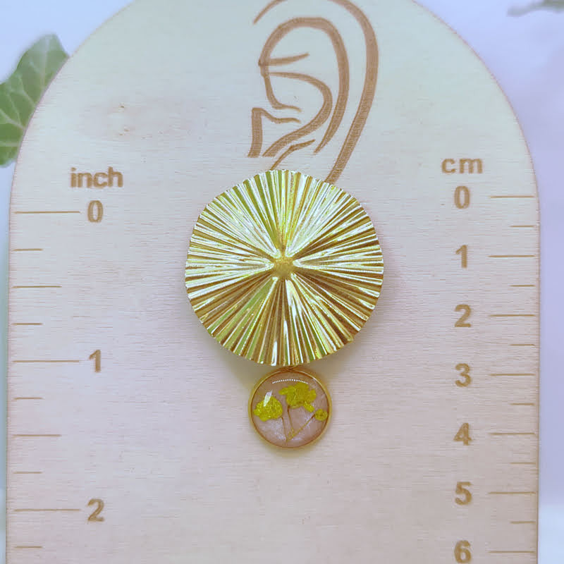 Boucles d’oreilles fleur de Gypsophile – Nirisaya