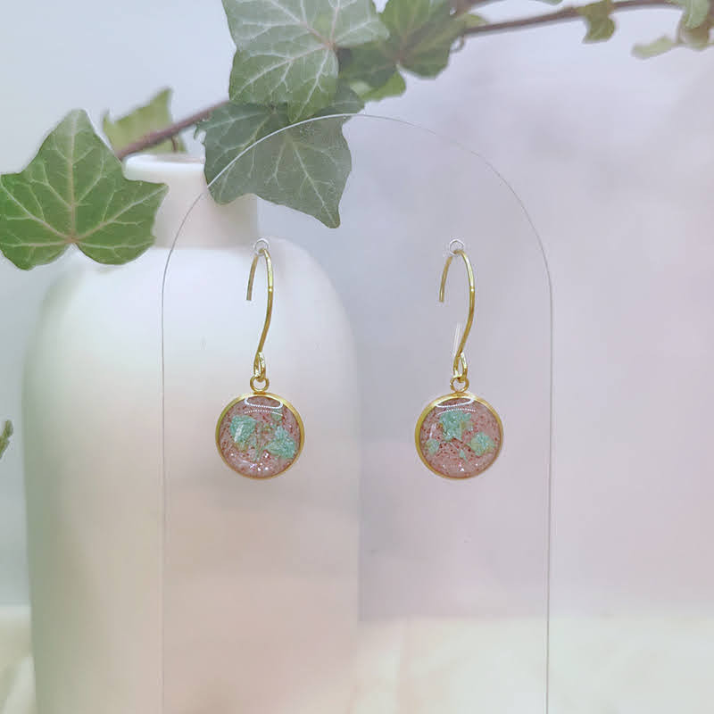 Boucles d’oreilles fleur de Gypsophile – Nirisaya