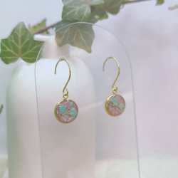 Boucles d’oreilles fleur de Gypsophile – Nirisaya