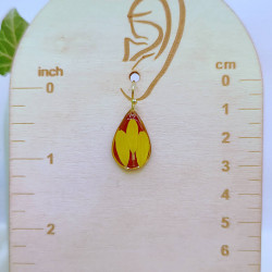 Boucles d’oreilles asymétrique fleur d'échinacée - Nirisaya