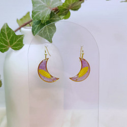 Boucles d’oreilles fleur d'échinacée – Nirisaya