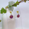 Boucles d’oreilles fleur de Laurier Tin - Nirisaya