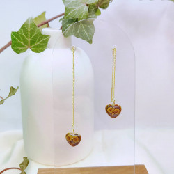 Boucles d’oreilles fleur de Mimosa - Nirisaya