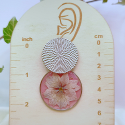 Boucles d’oreilles fleur de Nigelle – Nirisaya