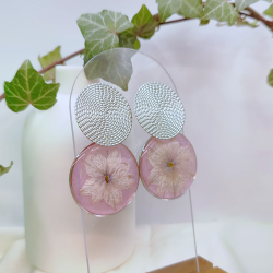 Boucles d’oreilles fleur de Nigelle – Nirisaya