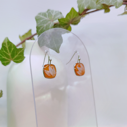 Boucles d’oreilles fleur de Nigelle – Nirisaya