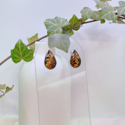 Boucles d’oreilles fleur de Laurier Tin - Nirisaya