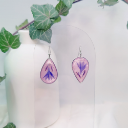 Boucles d’oreilles fleur de Bleuet – Nirisaya