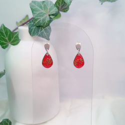 Boucles d’oreilles fleur de Gaillet Gratteron - Nirisaya