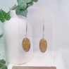Boucles d’oreilles fleur de Mimosa – Nirisaya