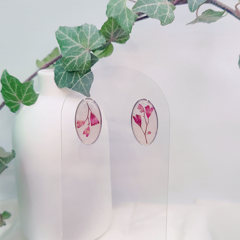 Boucles d’oreilles fleur d'heuchère - Nirisaya