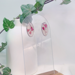 Boucles d’oreilles fleur d'heuchère - Nirisaya