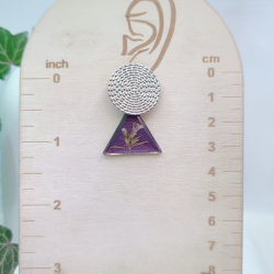 Boucles d’oreilles fleur de Bourse à Pasteur– Nirisaya