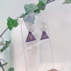 Boucles d’oreilles fleur de Bourse à Pasteur– Nirisaya