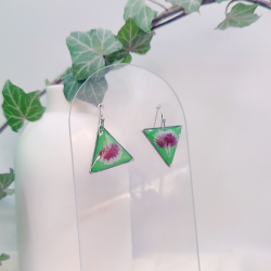 Boucles d’oreilles fleur d'oeillet - Nirisaya