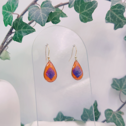 Boucles d’oreilles fleur d'Hortensia - Nirisaya