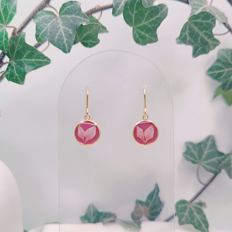 Boucles d’oreilles fleur de Nigelle – Nirisaya