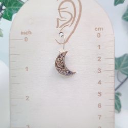 Boucles d’oreilles fleur de Cerfeuil et Pouzzolane - Nirisaya