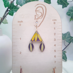 Boucles d’oreilles fleur de Echinacée – Nirisaya