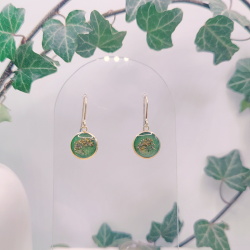 Boucles d’oreilles fleur de Gaillet Gratteron – Nirisaya