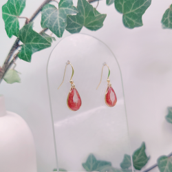 Boucles d’oreilles fleur de Nigelle – Nirisaya