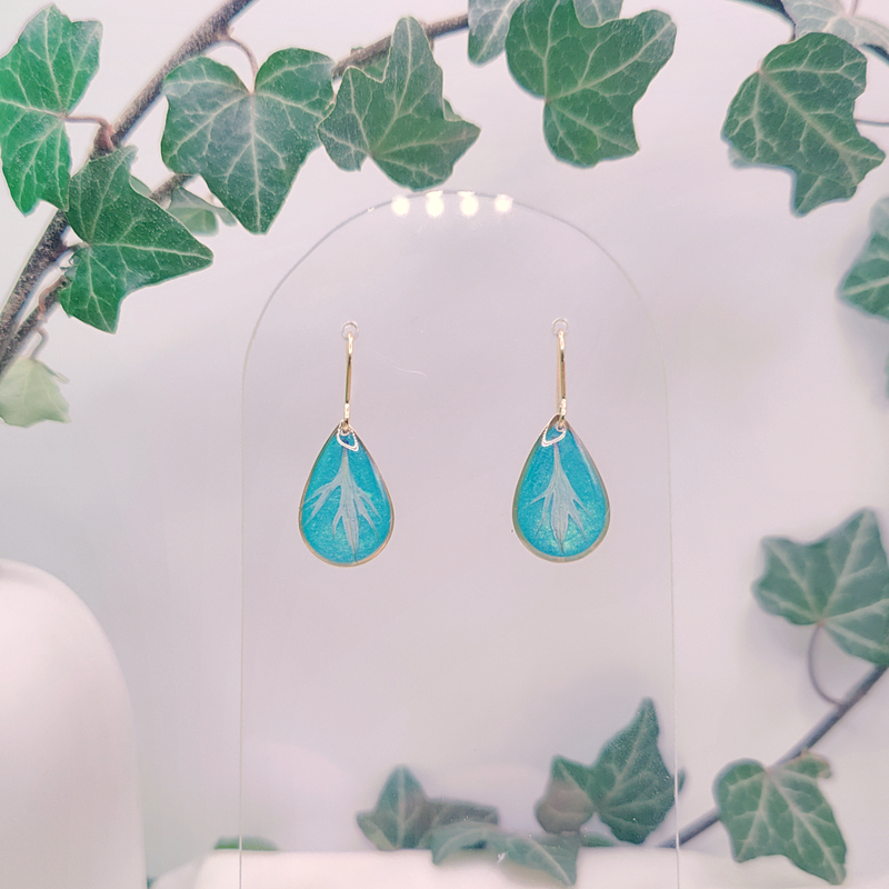 Boucles d’oreilles fleur de Nigelle – Nirisaya