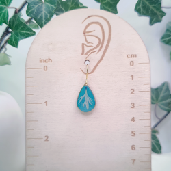 Boucles d’oreilles fleur de Nigelle – Nirisaya