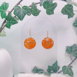 Boucles d’oreilles fleur de Gypsophile – Nirisaya