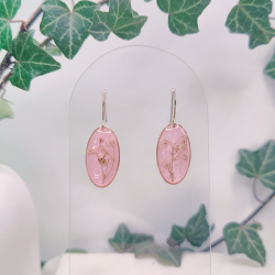 Boucles d’oreilles fleur de Gypsophile – Nirisaya