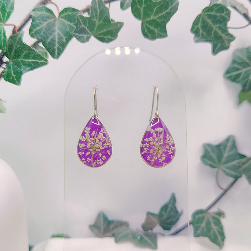 Boucles d’oreilles fleur de Carotte – Nirisaya