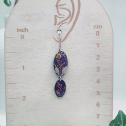 Boucles d’oreilles fleur de Nigelle – Nirisaya