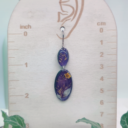 Boucles d’oreilles fleur de Nigelle – Nirisaya