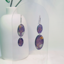 Boucles d’oreilles fleur de Nigelle – Nirisaya