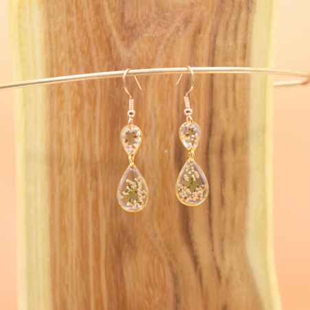 Boucles d’oreilles fleur de carotte – Nirisaya