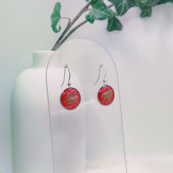 Boucles d’oreilles fleur de Gaillet Gratteron - Nirisaya