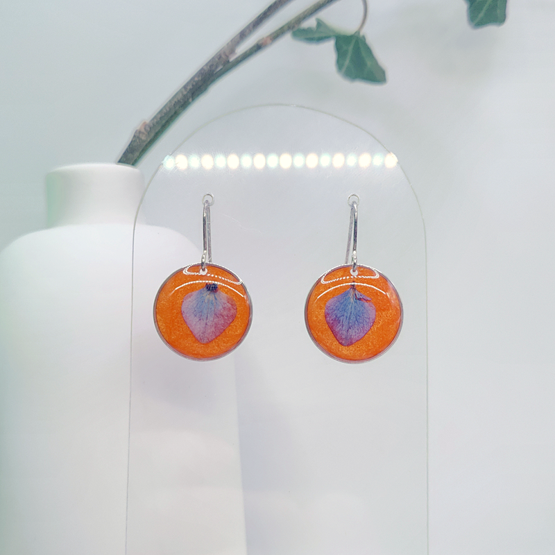 Boucles d’oreilles fleur d'Hortensia - Nirisaya