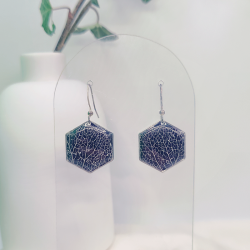 Boucles d’oreilles nervure de feuilles - Nirisaya