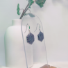 Boucles d’oreilles nervure de feuilles - Nirisaya
